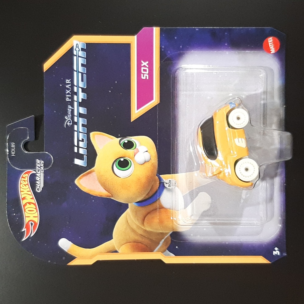 2022 Hot Wheels Disney Lightyear Sox Cat Character Car Lightyear Collection Toy